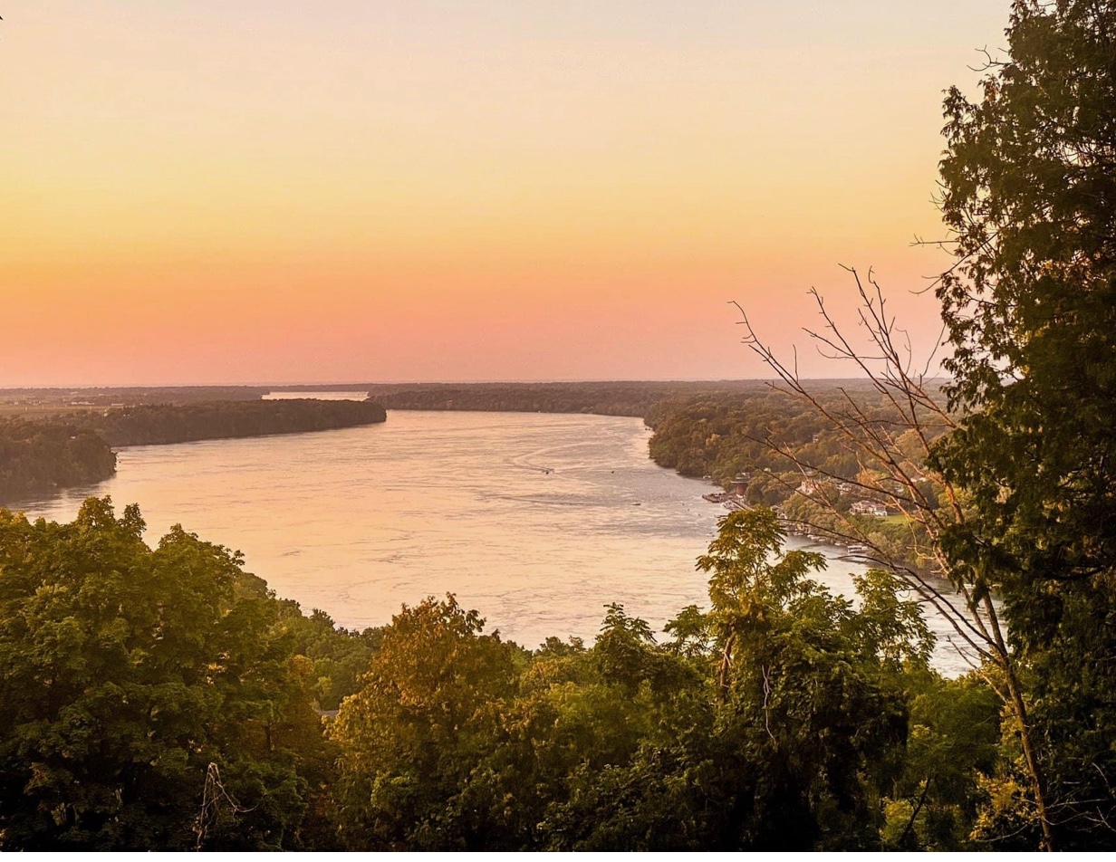 Sunset view over the Niagara River